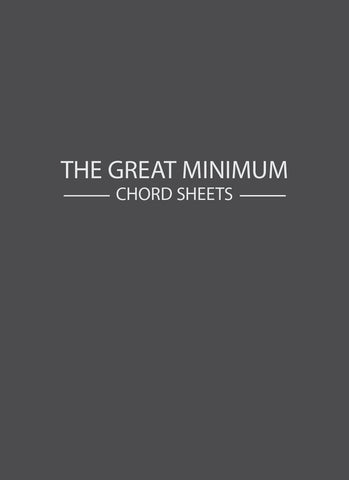 The Great Minimum Chord Sheets